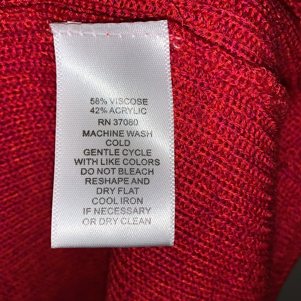 Cupio Red Ruffle Sleeve Sweater - Picture 5 of 5